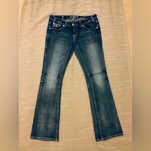 Denim Y2K Women's Dark Wash Jeans - Blue